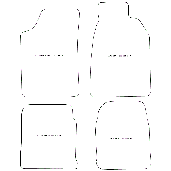 Audi 80 Car Mats with Eyelet