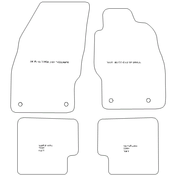 Vauxhall Corsa D Car Mats